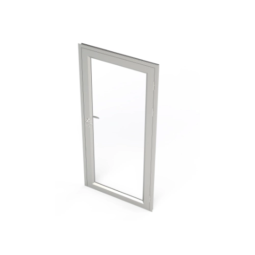 Porta Giratória Sala Limpa Visão Total